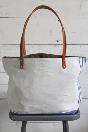 1950's era Pieced Canvas Tote Bag
