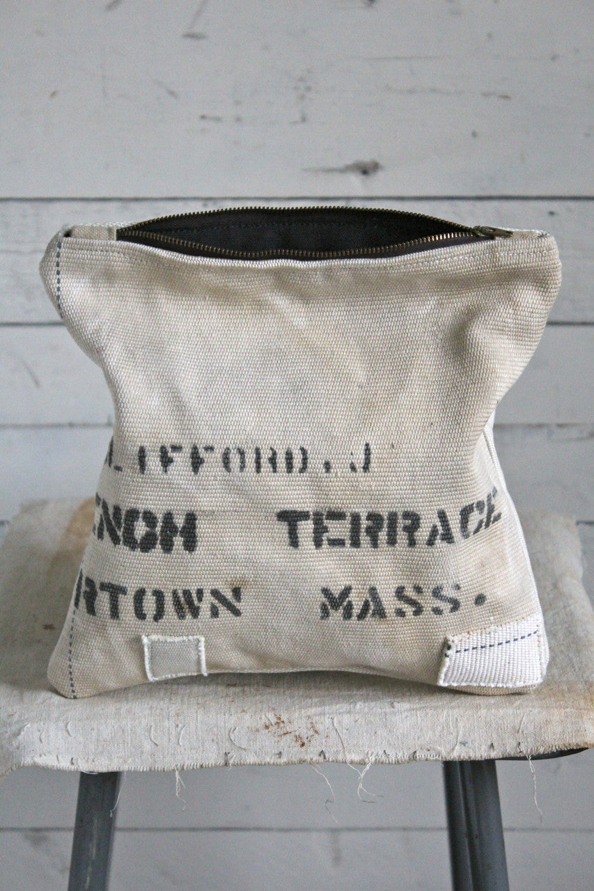 WWII era Patched Sea Bag Utility Pouch