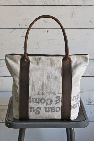 1940's era Feed Sack Carryall