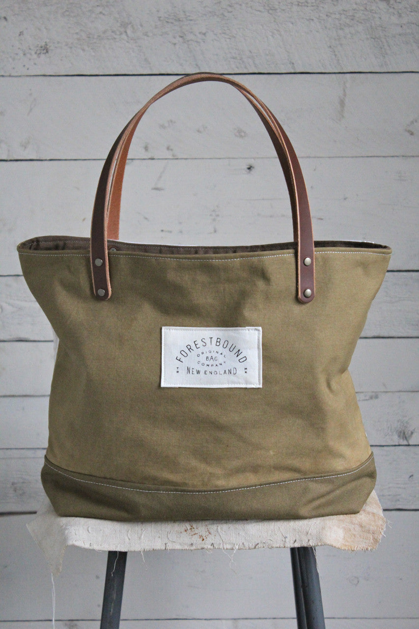 WWII era Canvas & Lumber Apron Carryall