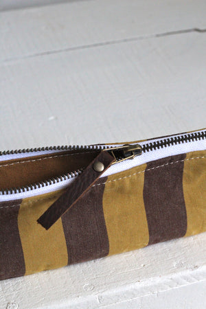 1940's era Striped Canvas Utility Pouch