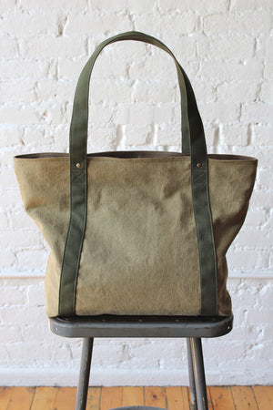 WWII era Canvas & Work Apron Carryall