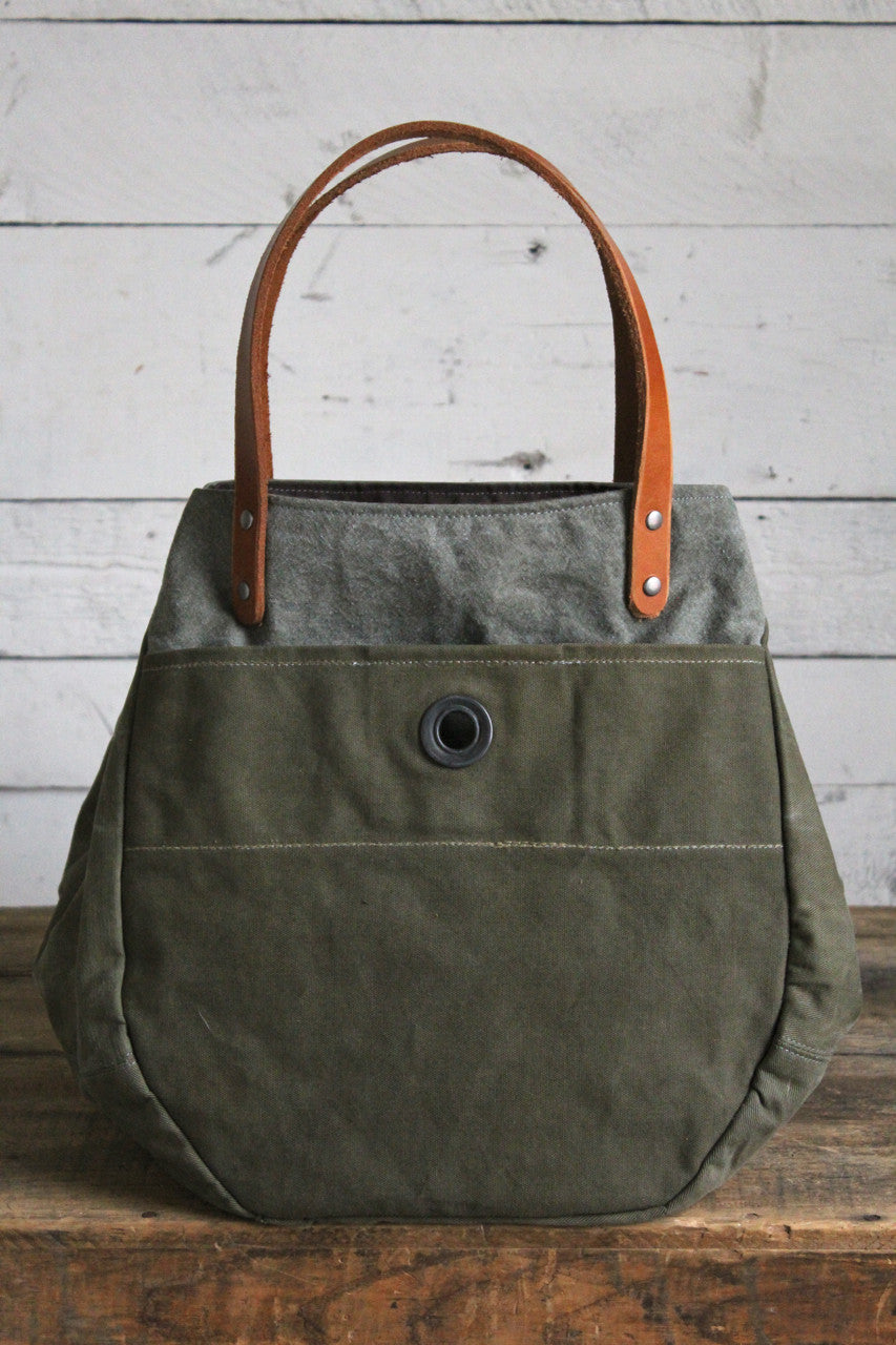 WWII era Convertible Canvas Tote Bag