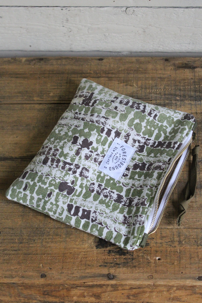 1950's era Printed Cotton Utility Pouch