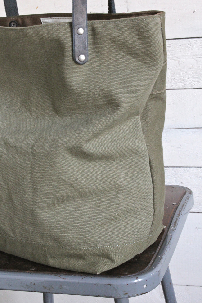 WWII era Military Canvas Tote Bag