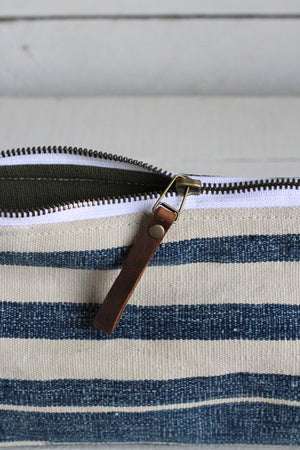 Indigo Dyed Cotton Utility Pouch