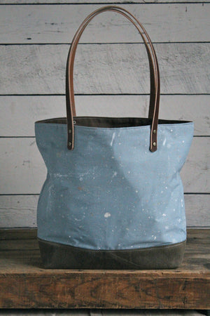 1970's era Painter's Drop Cloth Tote Bag