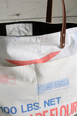 1950's era Flour Sack Apron Tote Bag