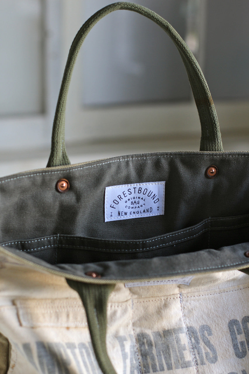 WWII era Canvas and Work Apron Carryall