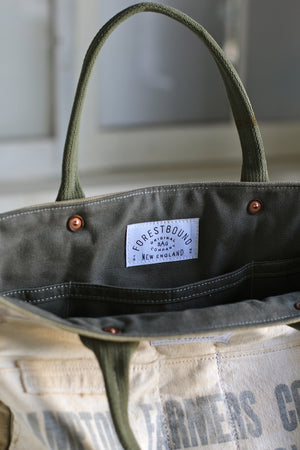 WWII era Canvas and Work Apron Carryall