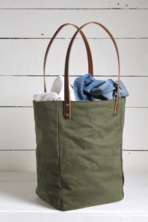 WWII era Canvas Pocket Tote