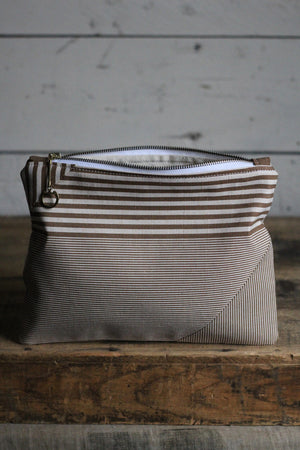 Deadstocked Striped Canvas Utility Pouch