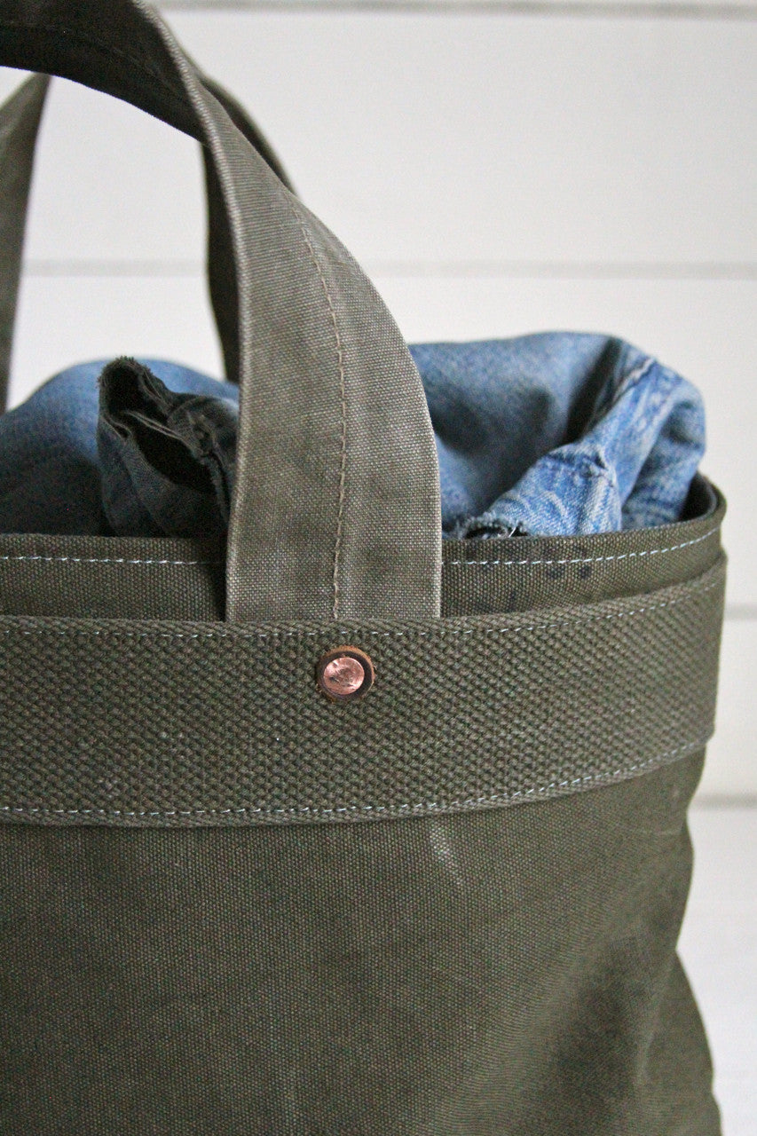 1940's era Canvas and Work Apron Carryall