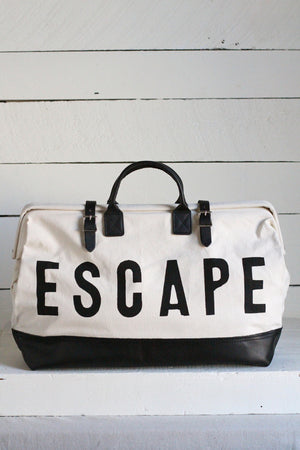 Forestbound ESCAPE Traveler in Ivory w Black Leather