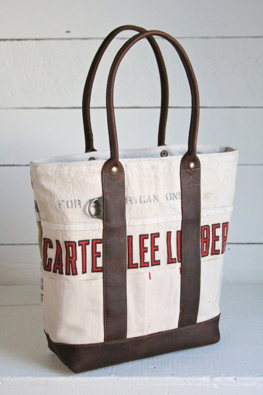 1940's era Canvas and Work Apron Carryall