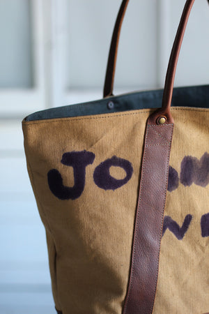 Extra Large WWII era Canvas Carryall