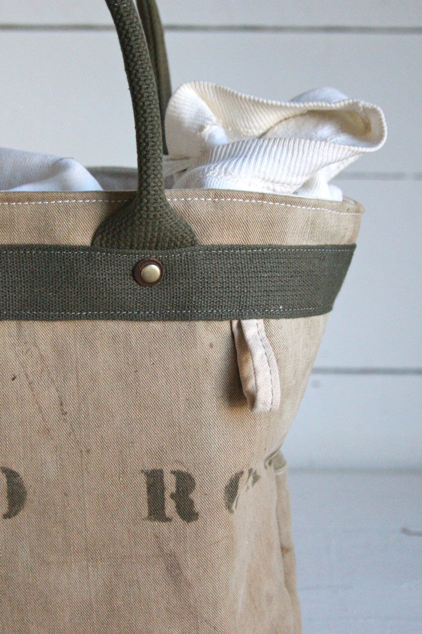 WWII era Canvas & Work Apron Carryall