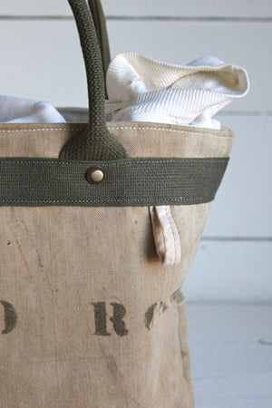 WWII era Canvas & Work Apron Carryall