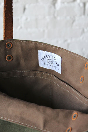 WWII era Military Canvas Pocket Tote Bag