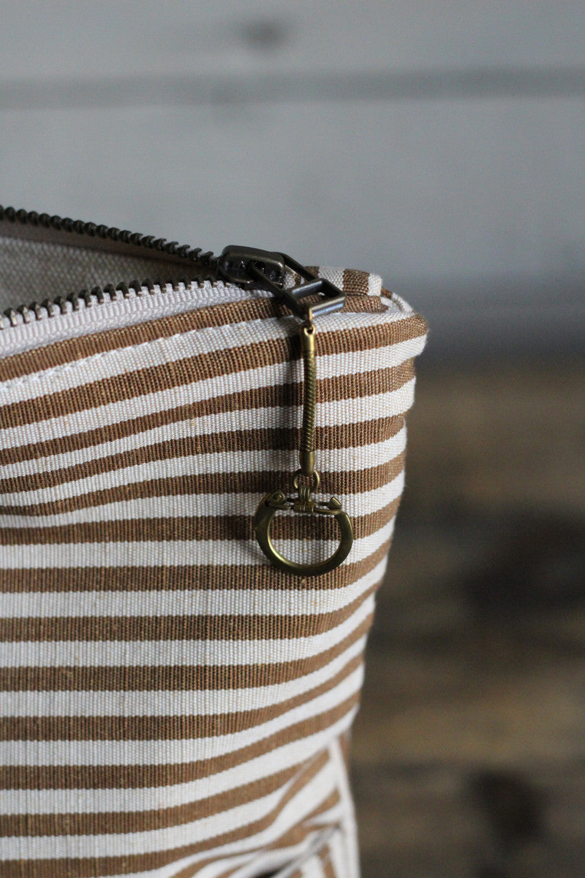 Deadstock Striped Canvas Pocket Utility Pouch