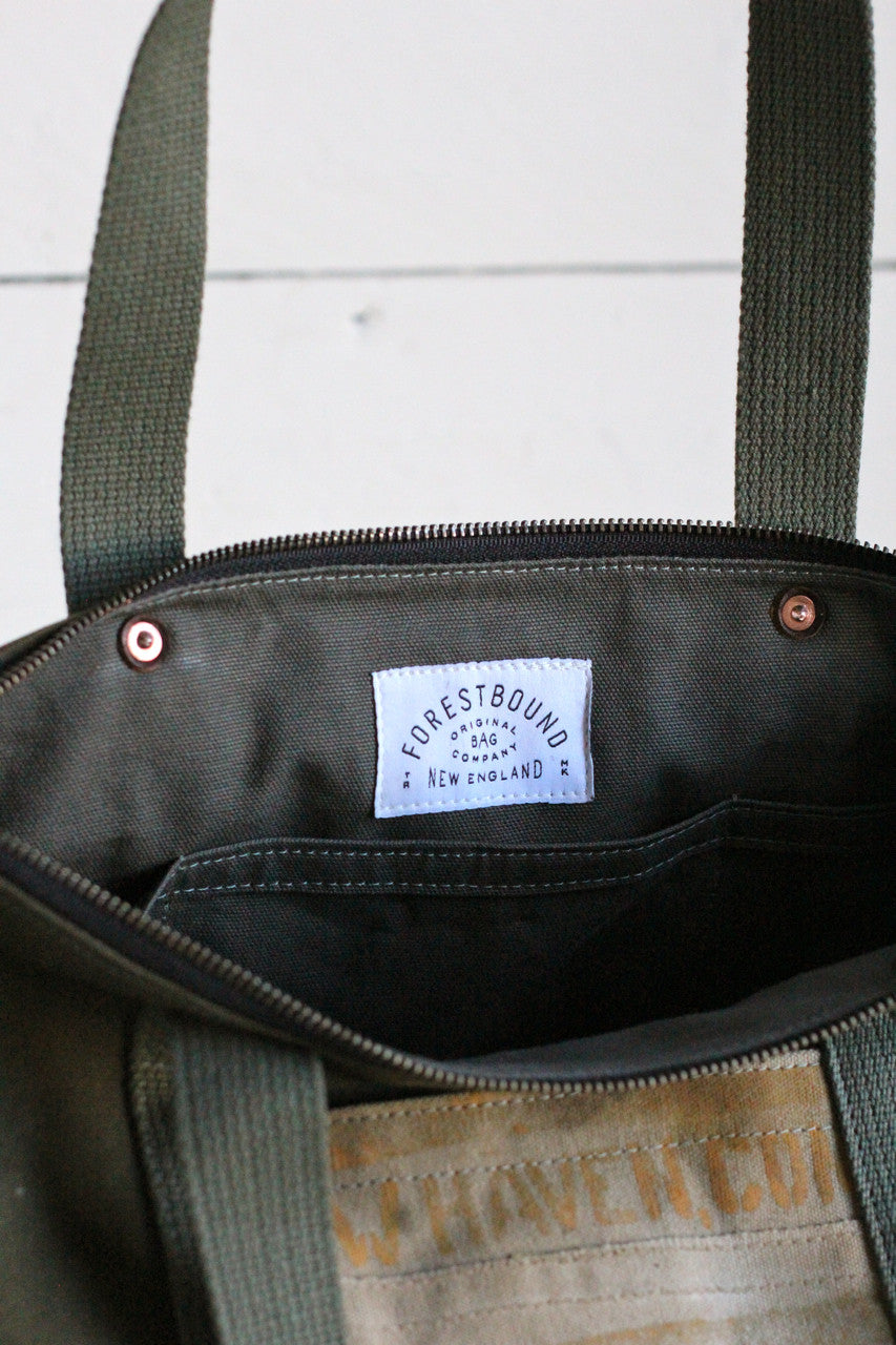 WWII era Canvas Travel Tote