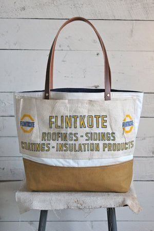WWII era Canvas & Lumber Apron Carryall