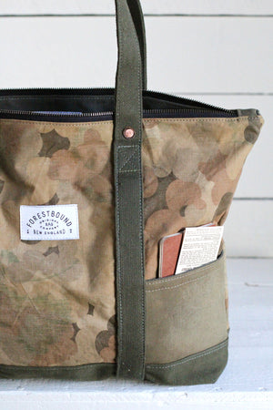 1950's era Cloud Camo Travel Tote
