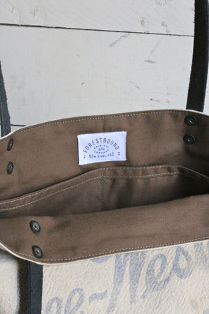 1940's era Feed Sack Tote Bag
