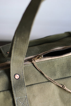 WWII era Canvas Duffle Bag