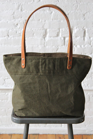 WWII era Two Tone US Military Canvas Tote Bag