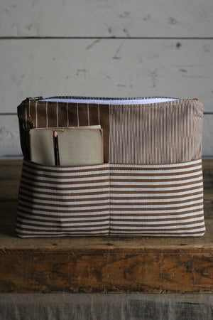Deadstock Striped Canvas Pocket Utility Pouch