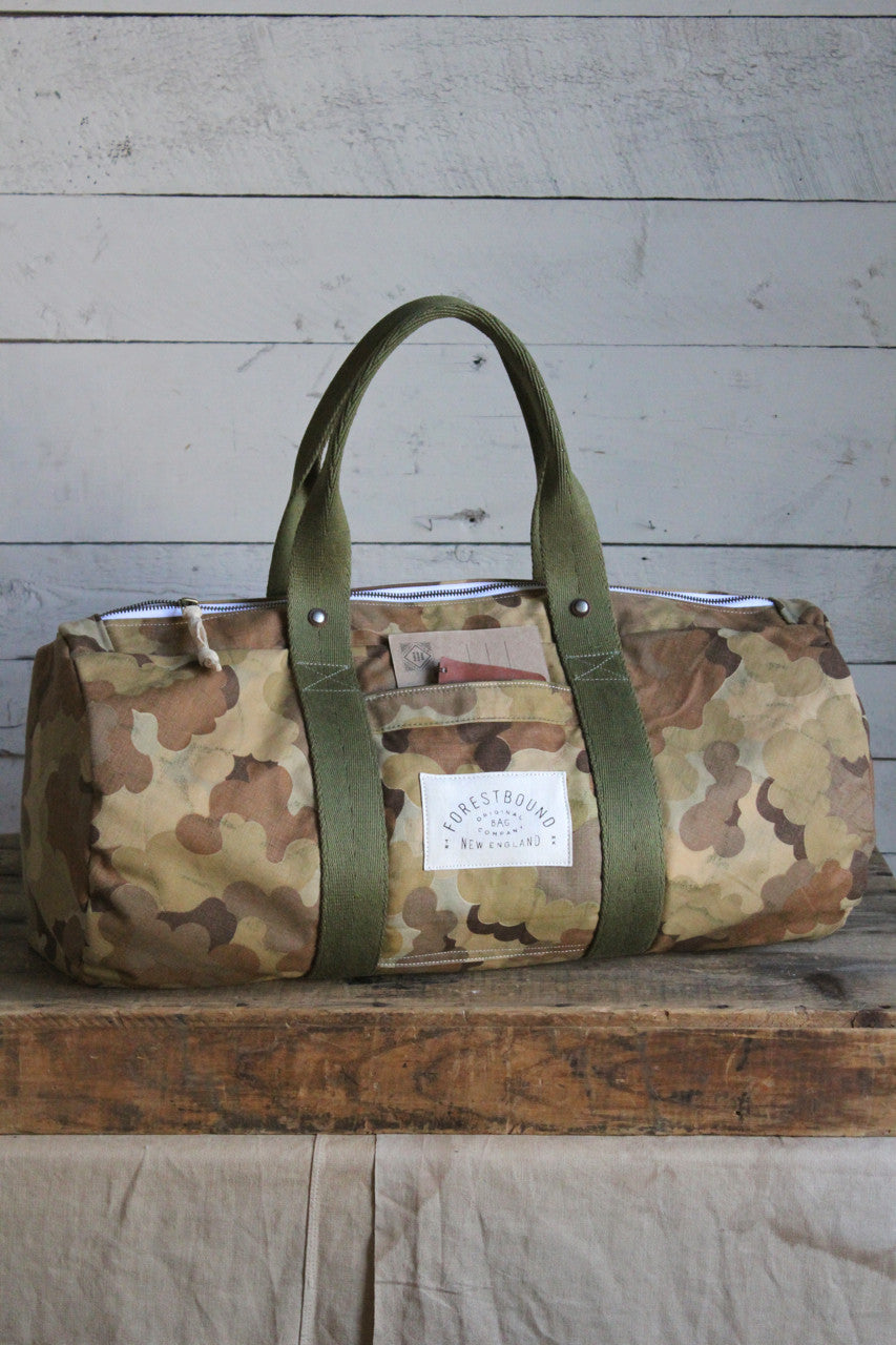 1950's era Cloud Camo Duffle Bag