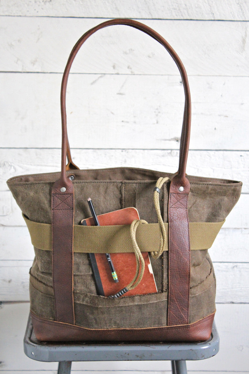 World War 1 era Waxed Canvas Carryall