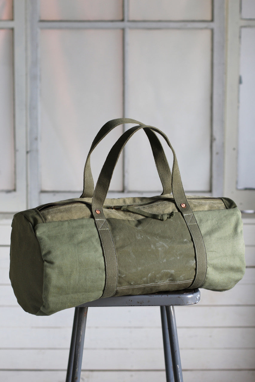 WWII era Canvas Duffle Bag