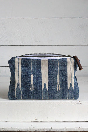 Indigo Dyed Cotton Utility Pouch / #3