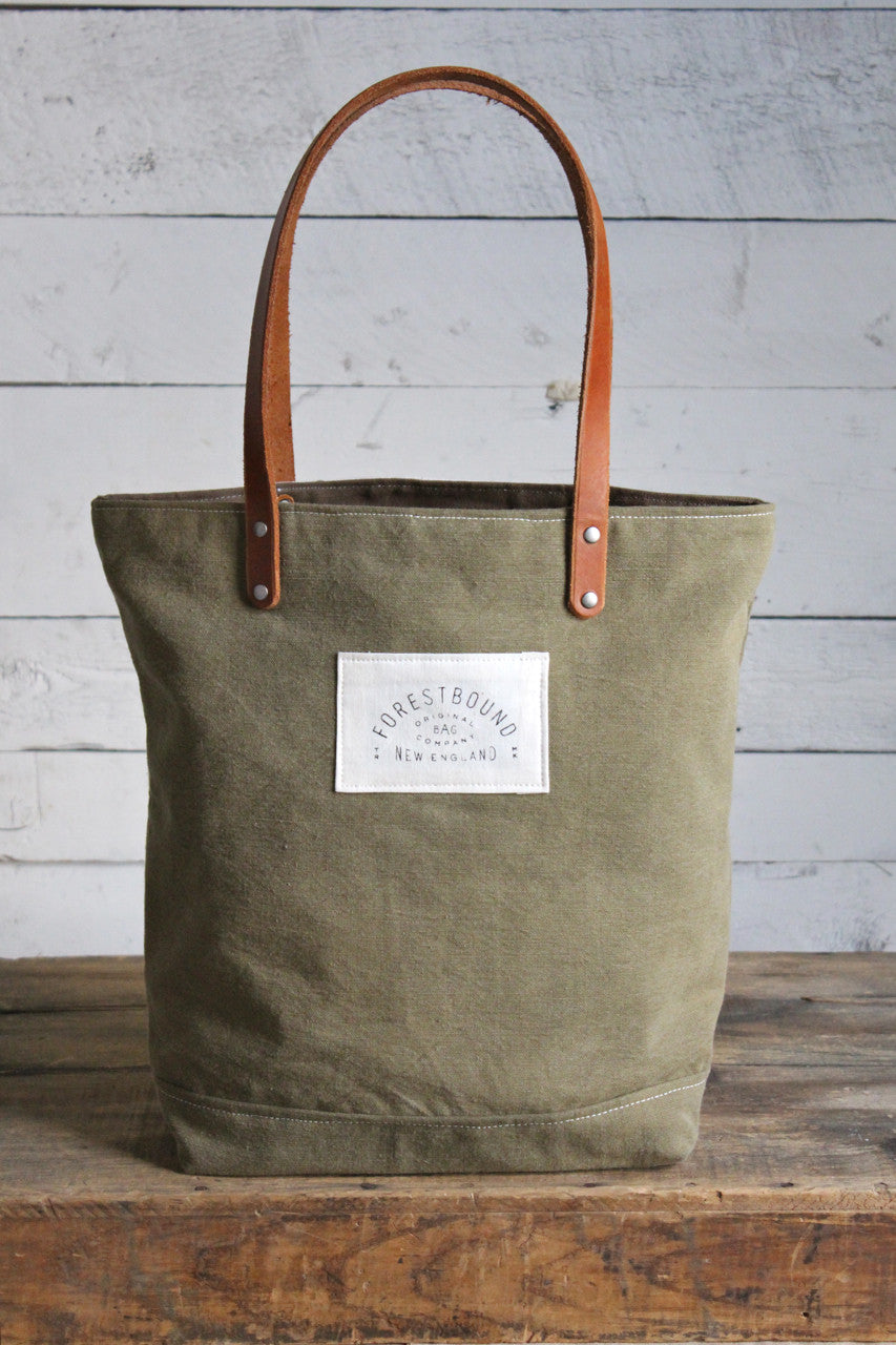 WWII era Canvas & Bank Bag Tote Bag