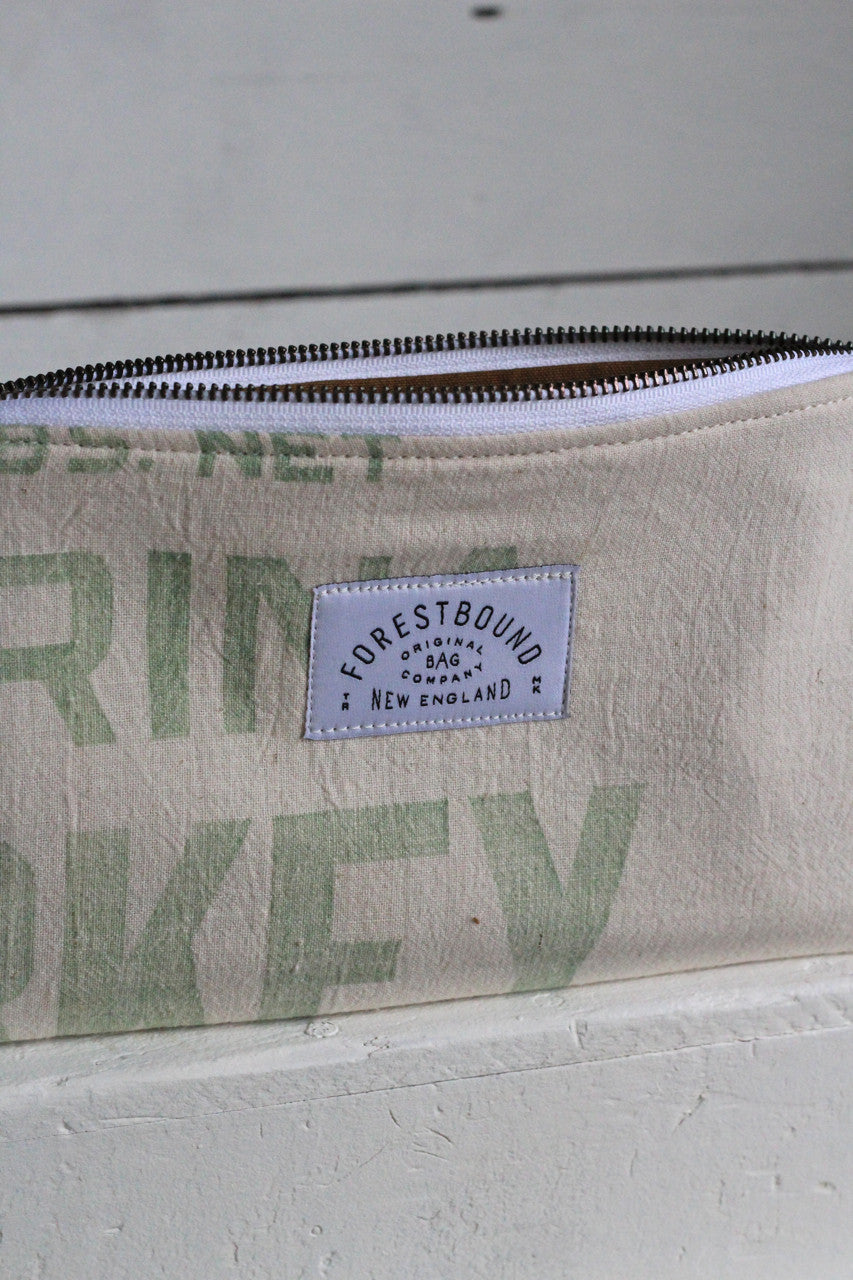 1950's era Farm Feedsack Utility Pouch