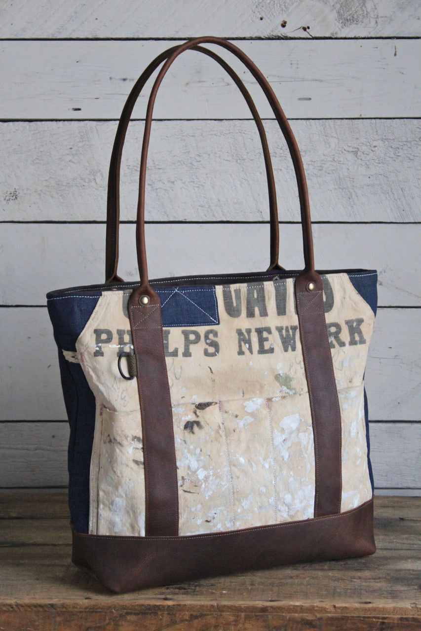 WWII era Denim & Lumber Apron Carryall