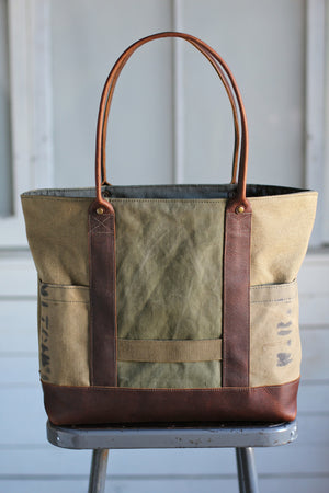 WWII era Canvas Carryall