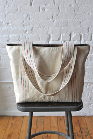 1950's era Feed Sack Carryall