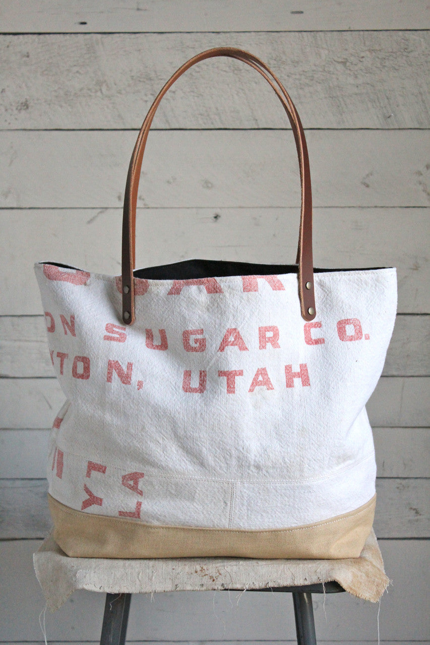 1950's era Feed Sack Tote Bag