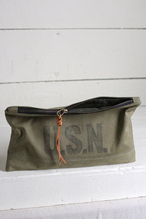 WWII era USN Canvas Utility Pouch