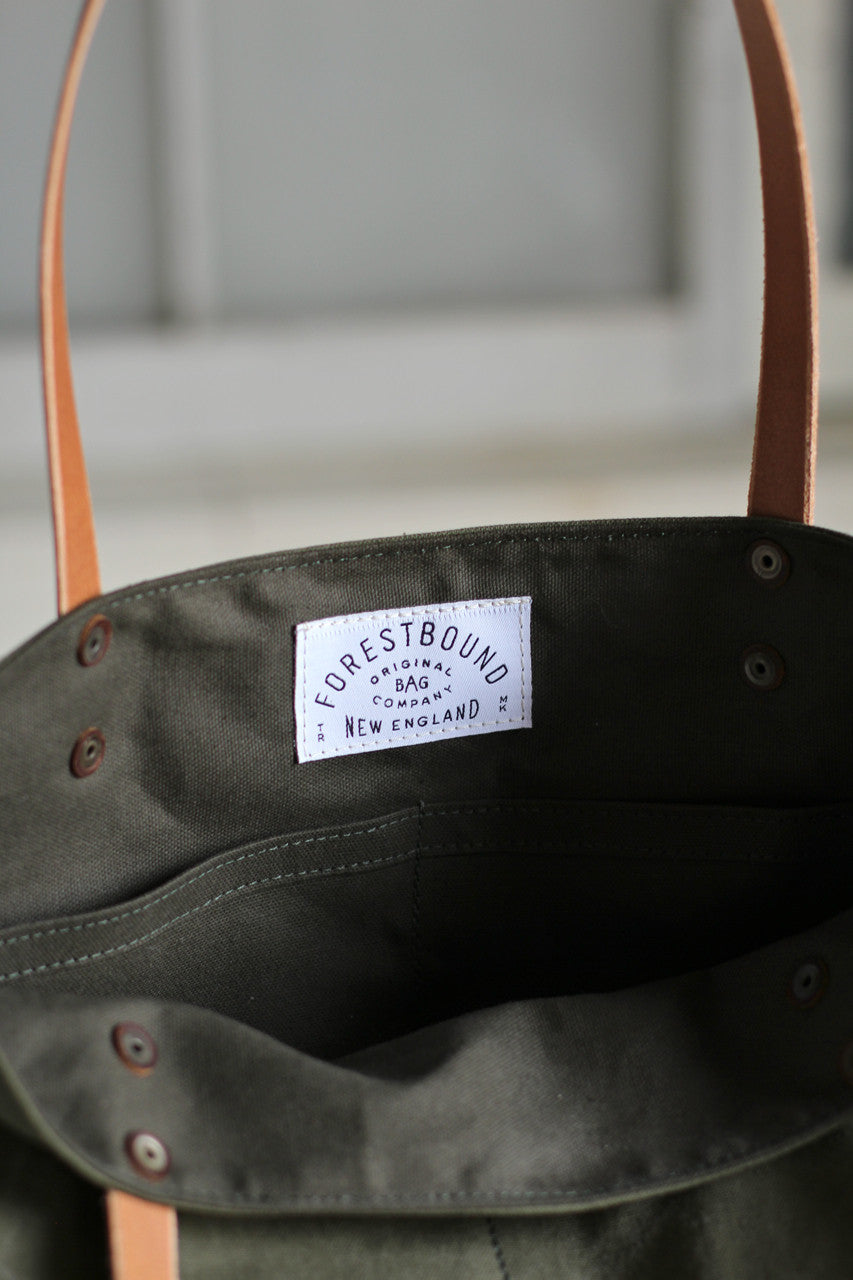WWII era Canvas Pocket Tote Bag