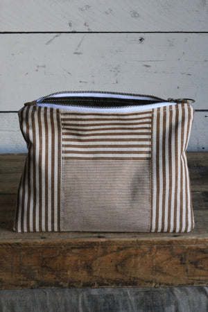 Deadstock Striped Canvas Utility Pouch