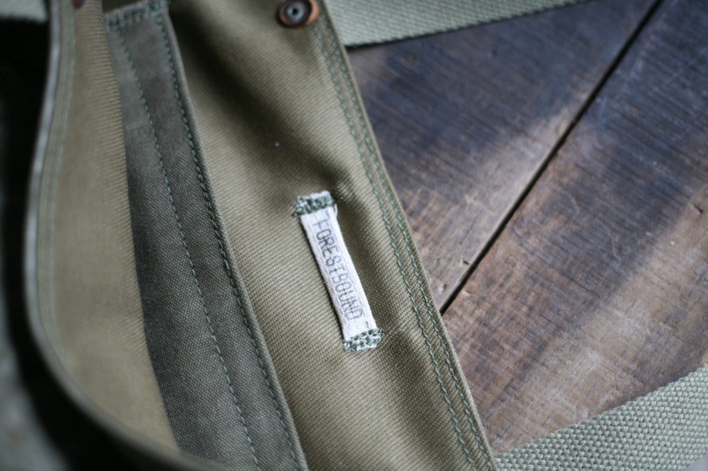 WWII era Canvas and Denim Carryall - SOLD