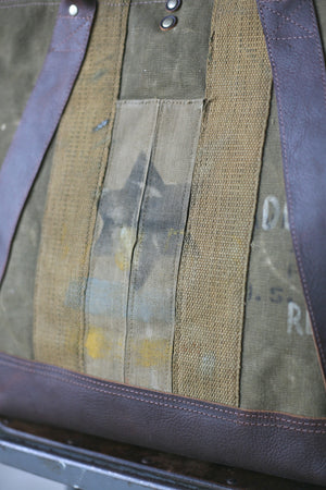 WWII era Military Canvas Weekend Bag