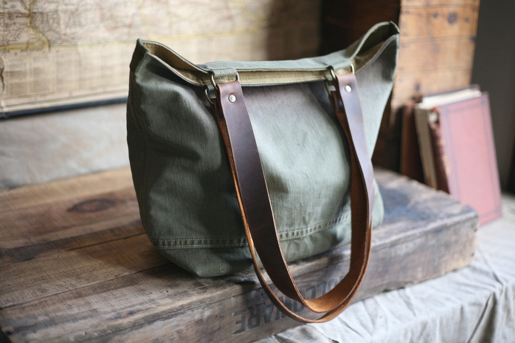 WWII era Canvas Tote Bag - SOLD