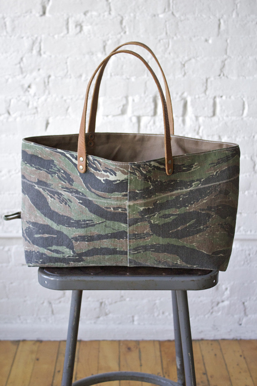 1960's era Camo & Work Apron Carryall