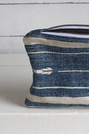 Indigo Dyed Cotton Utility Pouch / #2