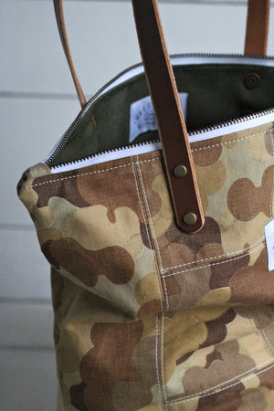 The Rambler Tote / 1950's era Cloud Camo